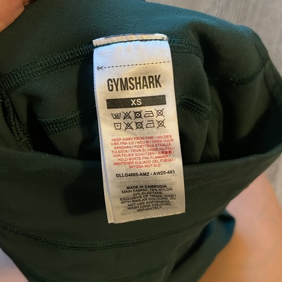 Gymshark Leggings x Whitney Simmons limited edition scrunch butt dark green xs - Picture 4 of 7